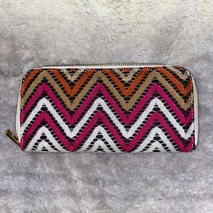 Multicolor Chevron Wallet